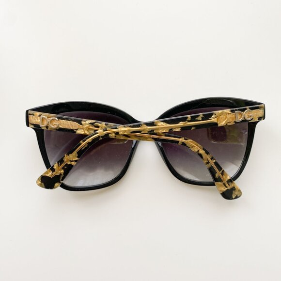 Dolce & Gabbana GOLDEN LEAVES COLLECTION Sunglasses Black main image 6